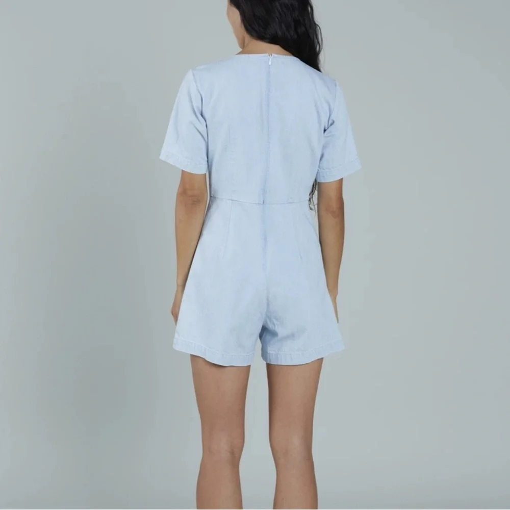 Ilana Kohn Lee Romper Denim Jumpsuit